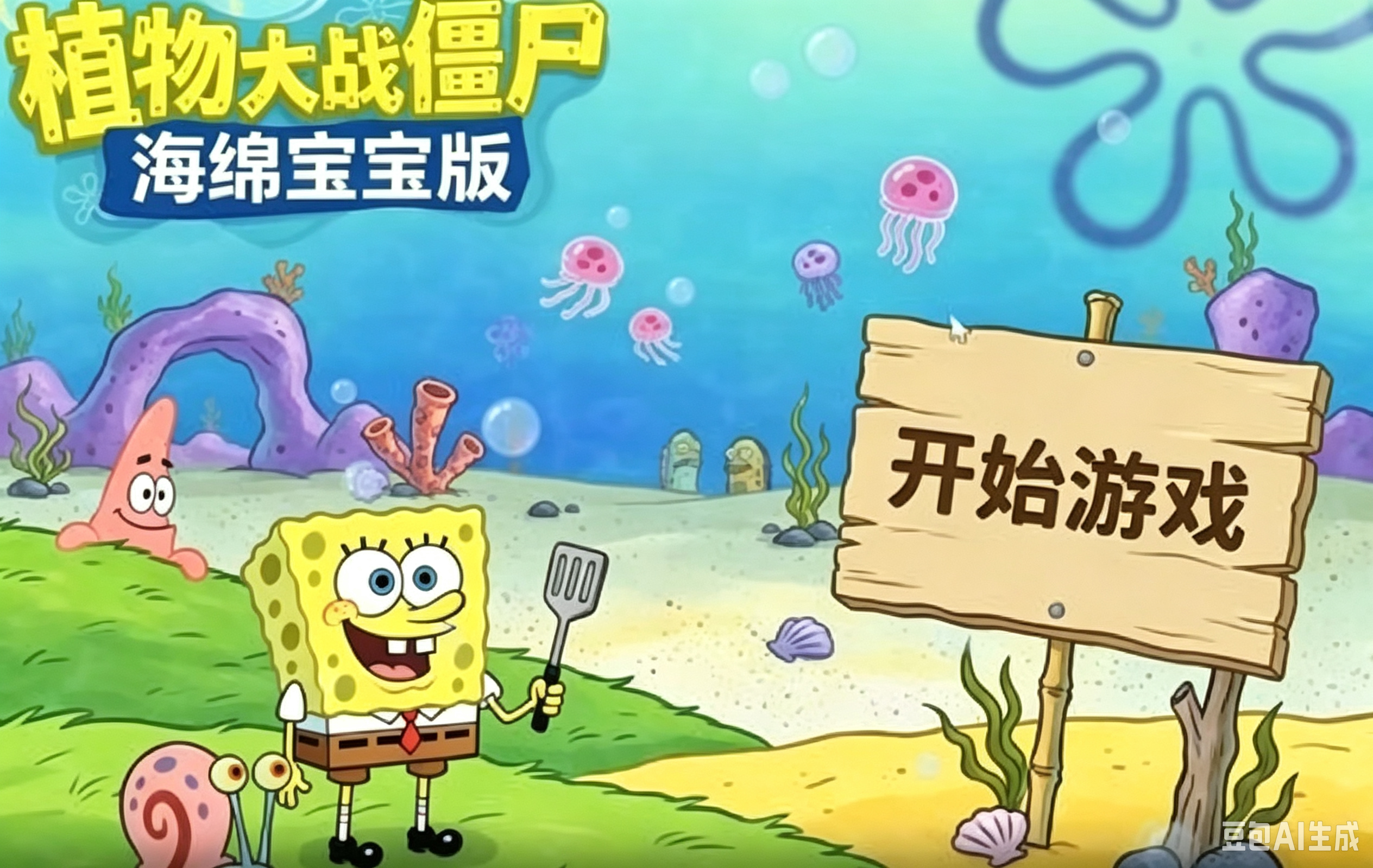 海绵宝宝大战僵尸